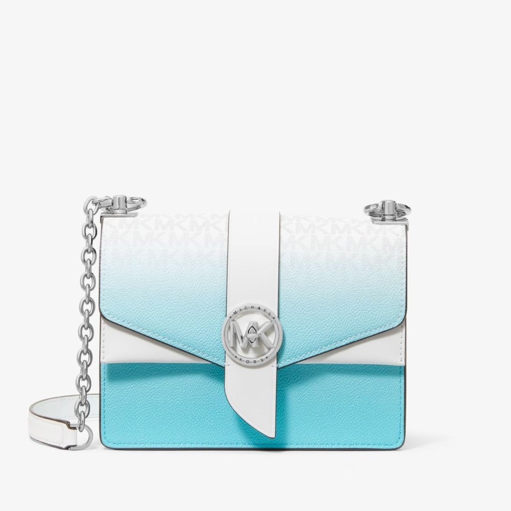 Micheal Kors Greenwich Small Ombré Logo Crossbody Bag